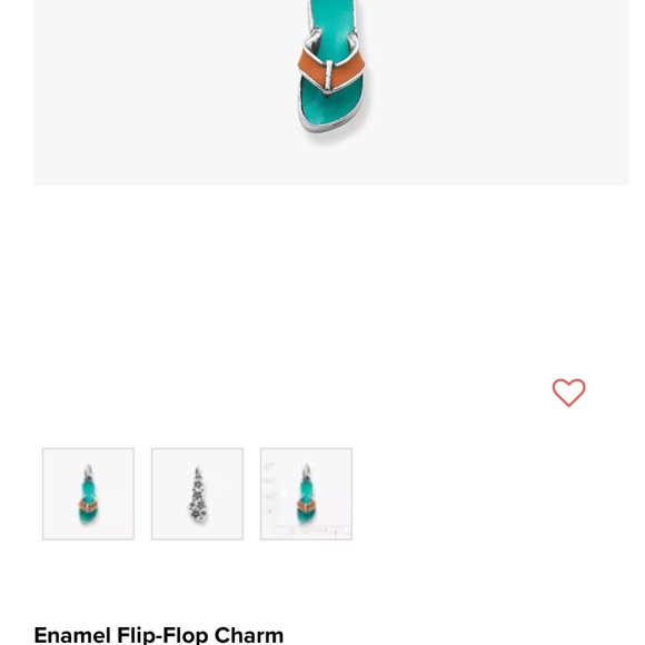 James Avery Teal and Coral Sandal Charm Brand New - Picture 4 of 5